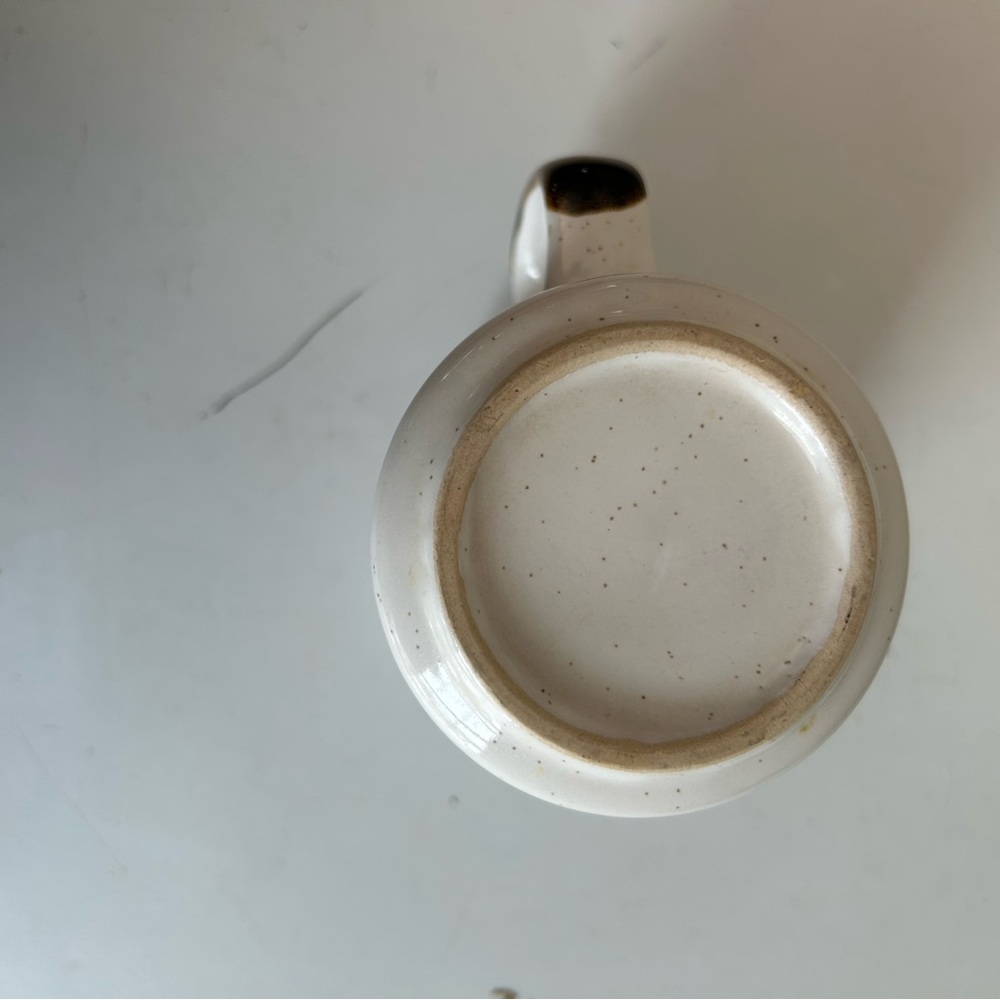 Vintage California Rainbow Pride Coffee Cup 4 Inches 70’s Stoneware Rustic Boho - Picture 8 of 10